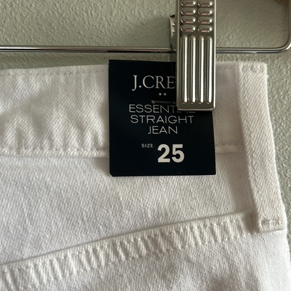 J. Crew Factory Essential Straight White Jean In All-Day Stretch - Picture 8 of 10